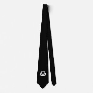 Keep Calm Crown on Black Tie