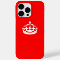 KEEP CALM CROWN on Red Customise This!