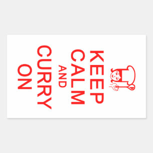 Keep Calm & Curry on stickers