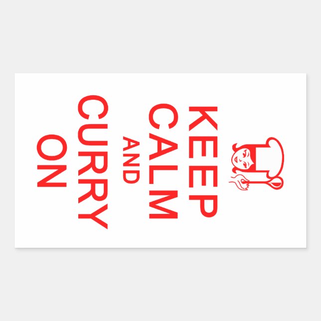 Keep Calm & Curry on stickers (Front)