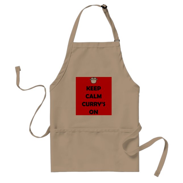 'KEEP CALM, CURRY'S ON' Apron (Front)