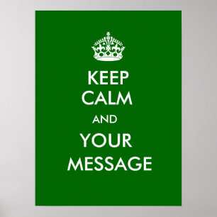 Keep Calm Customize Poster