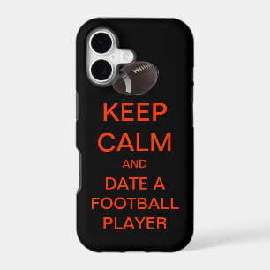 KEEP CALM Date A Football Player Mod iPhone Case