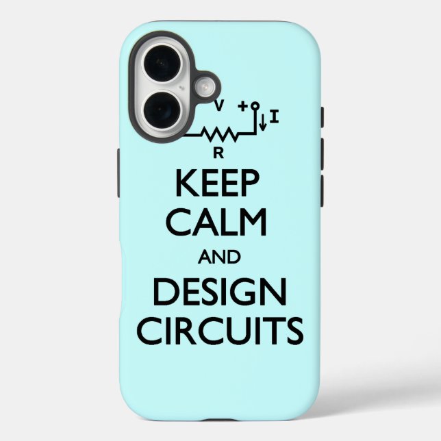 Keep Calm Design Circuits Case-Mate iPhone Case (Back)
