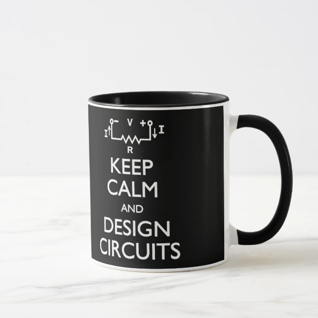 Keep Calm Design Circuits Mug (Right)