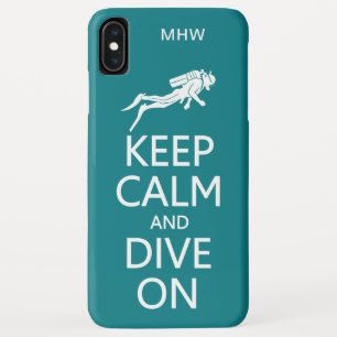 Keep Calm & Dive On custom monogram cases