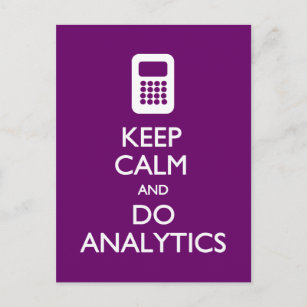 Keep Calm Do Analytics postcard
