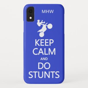 Keep Calm & Do Stunts custom monogram cases