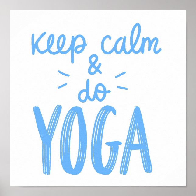 keep calm do yoga poster (Front)