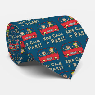 Keep Calm Driving Test Tie