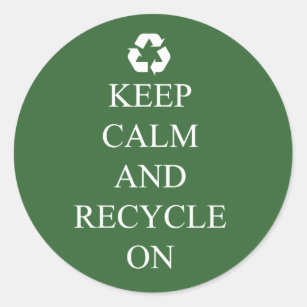 Keep Calm Earth Day Stickers