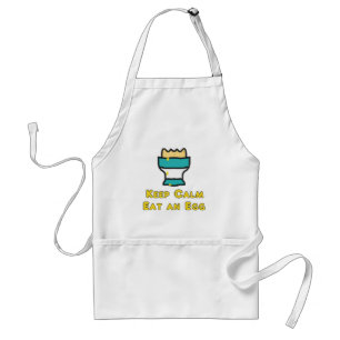 Keep Calm Eat An Egg Standard Apron