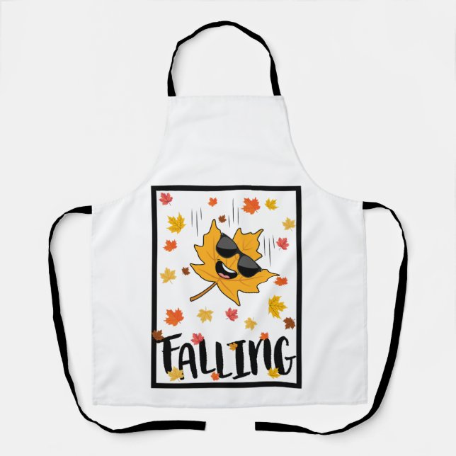 Keep Calm & Fall On Apron (Front)