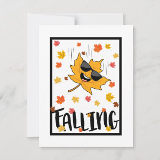 Keep Calm & Fall On Card