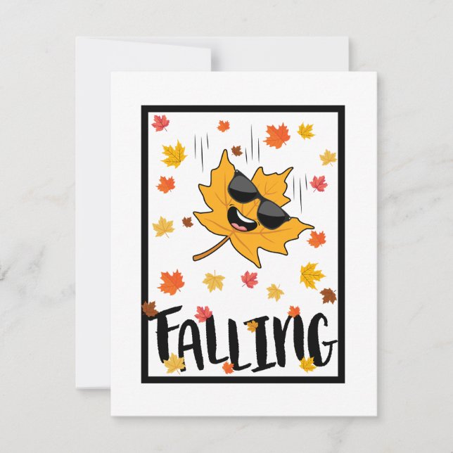 Keep Calm & Fall On Card (Front)
