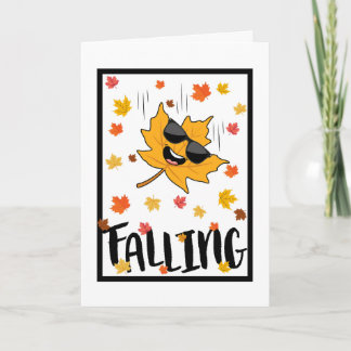 Keep Calm & Fall On Card