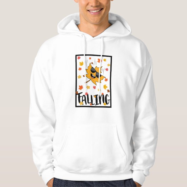 Keep Calm & Fall On Hoodie (Front)