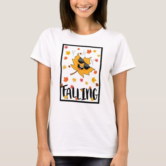 Keep Calm & Fall On T-Shirt (Front)