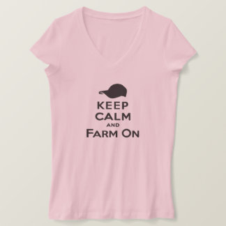 Keep Calm & Farm On - Ladies T-Shirts