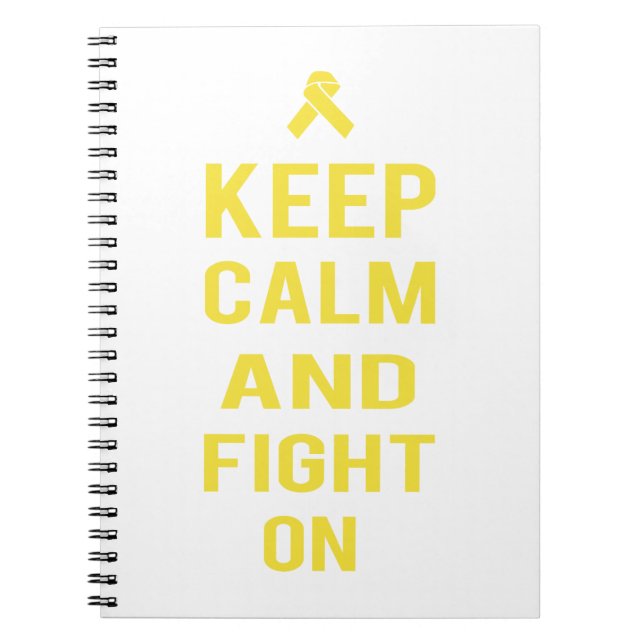 Keep Calm & Fight On Notebook (Front)