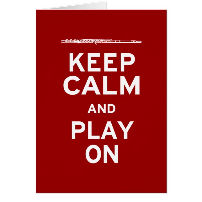 Keep Calm Flute (Front)