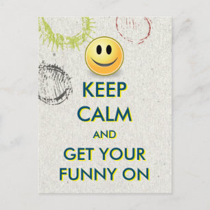 KEEP CALM Funny Movie Night Postcard