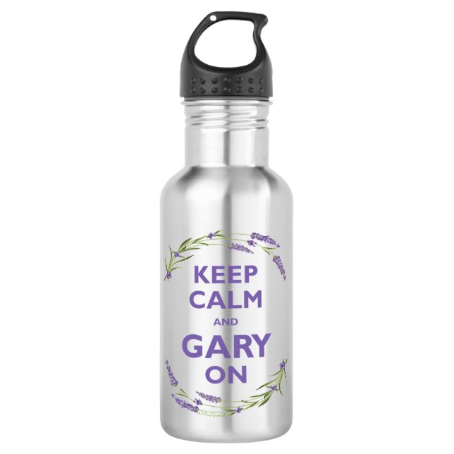 "Keep Calm & Gary On" Travel Bottle (Front)