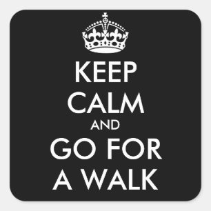 Keep Calm & GO FOR A WALK Sticker