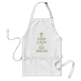 Keep Calm Go Vegan Standard Apron