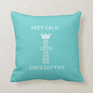 Keep Calm, God Pillow