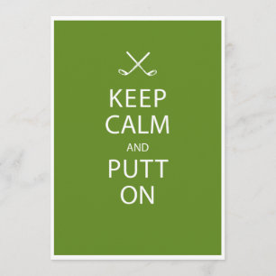 Keep Calm - Golf 30th Birthday Invitation