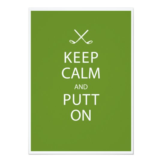Keep Calm - Golf 80th Birthday Card