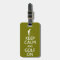 Keep Calm & Golf On custom luggage tag