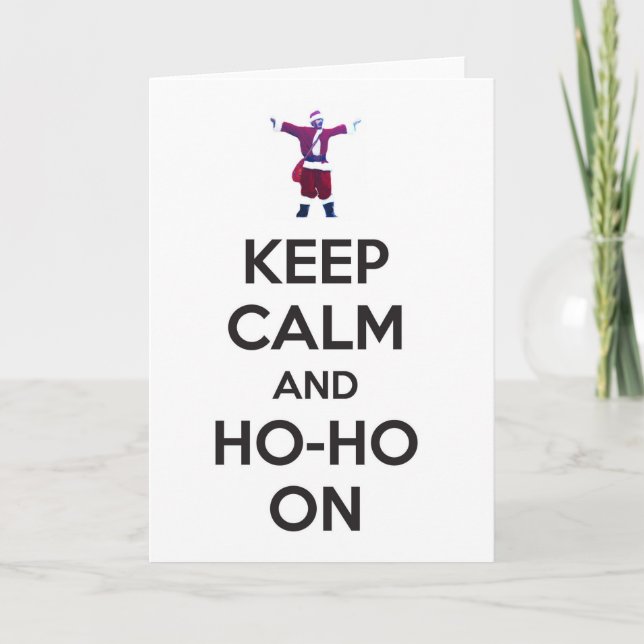 Keep Calm Holiday Card (Front)