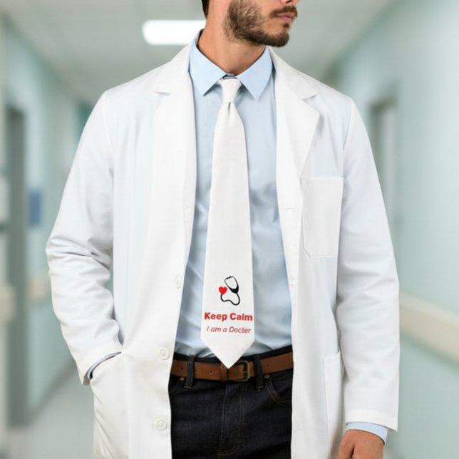 Keep Calm - I am a Doctor  - funny Tie (Creator Uploaded)