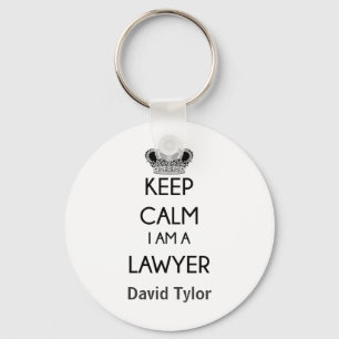 Keep Calm, I am a Lawyer Key Ring