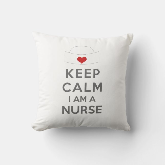 Keep Calm I am a Nurse Cushion (Front)