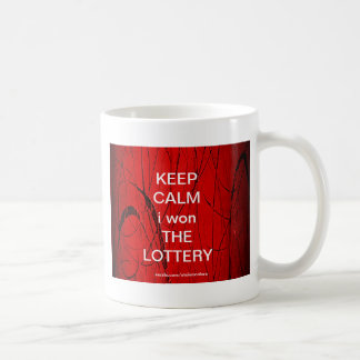 KEEP CALM i won THE LOTTERY Coffee Mug