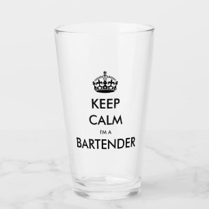 KEEP CALM I'M A BARTENDER (Bar, Pub, Saloon) Glass