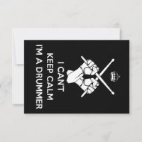 Keep calm I'm a drummer, can't keep calm