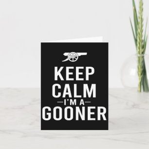 Keep Calm I'm A Gooner Jersey Card