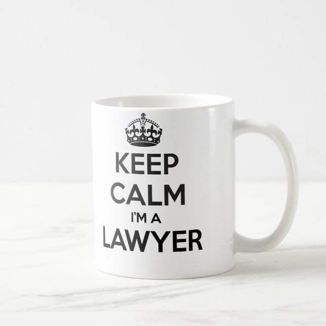 Keep Calm I'm A Lawyer White Mug (Right)
