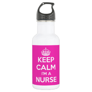 KEEP CALM I'M A NURSE PINK NURSING 532 ML WATER BOTTLE