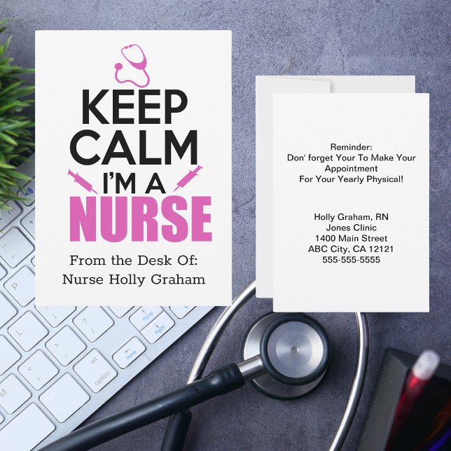 Keep Calm I'm A Nurse Reminder Announcement (Creator Uploaded)