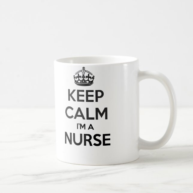 Keep Calm I'm A Nurse White Mug (Right)