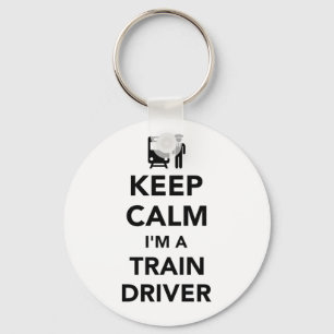 Keep calm I'm a train driver Key Ring