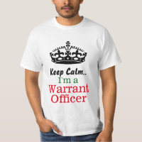 Keep calm..I'm a warrant officer