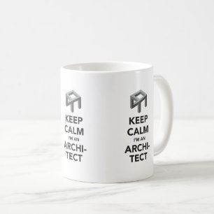 Keep calm I'm an architect, 3 X image coffee mug