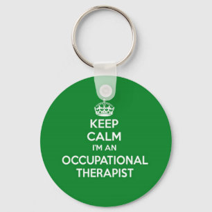 KEEP CALM I'M AN OCCUPATIONAL THERAPIST OT GIFT KEY RING