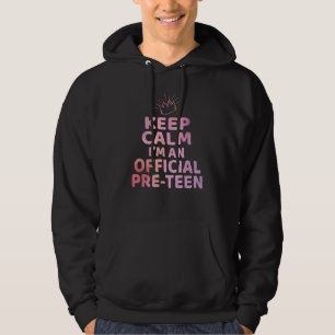 Keep Calm I'm An Official Preteen 12th Birthday 12 Hoodie